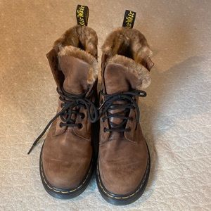 Dr. Martens 1460 Serena Women’s Faux Fur Lined Leather Boots